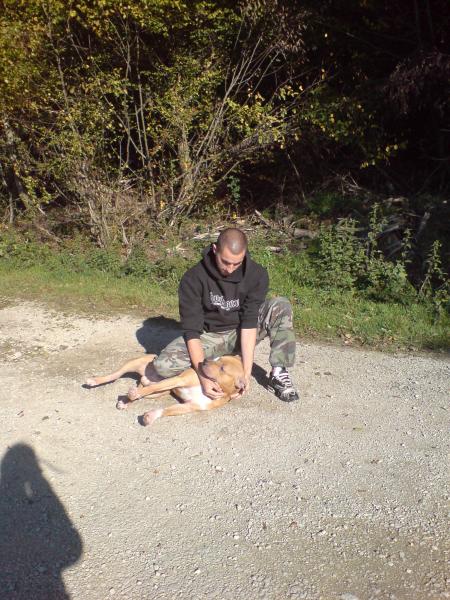 Albon et moi au lac de Courtavon